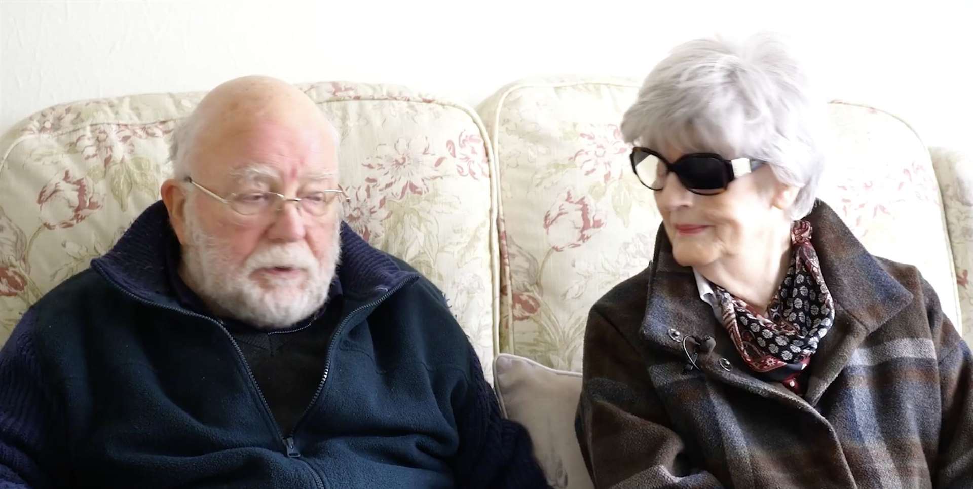 Michael and Marjorie Corden were left devastated by the blaze at their flat in Broadstairs. Picture: KFRS