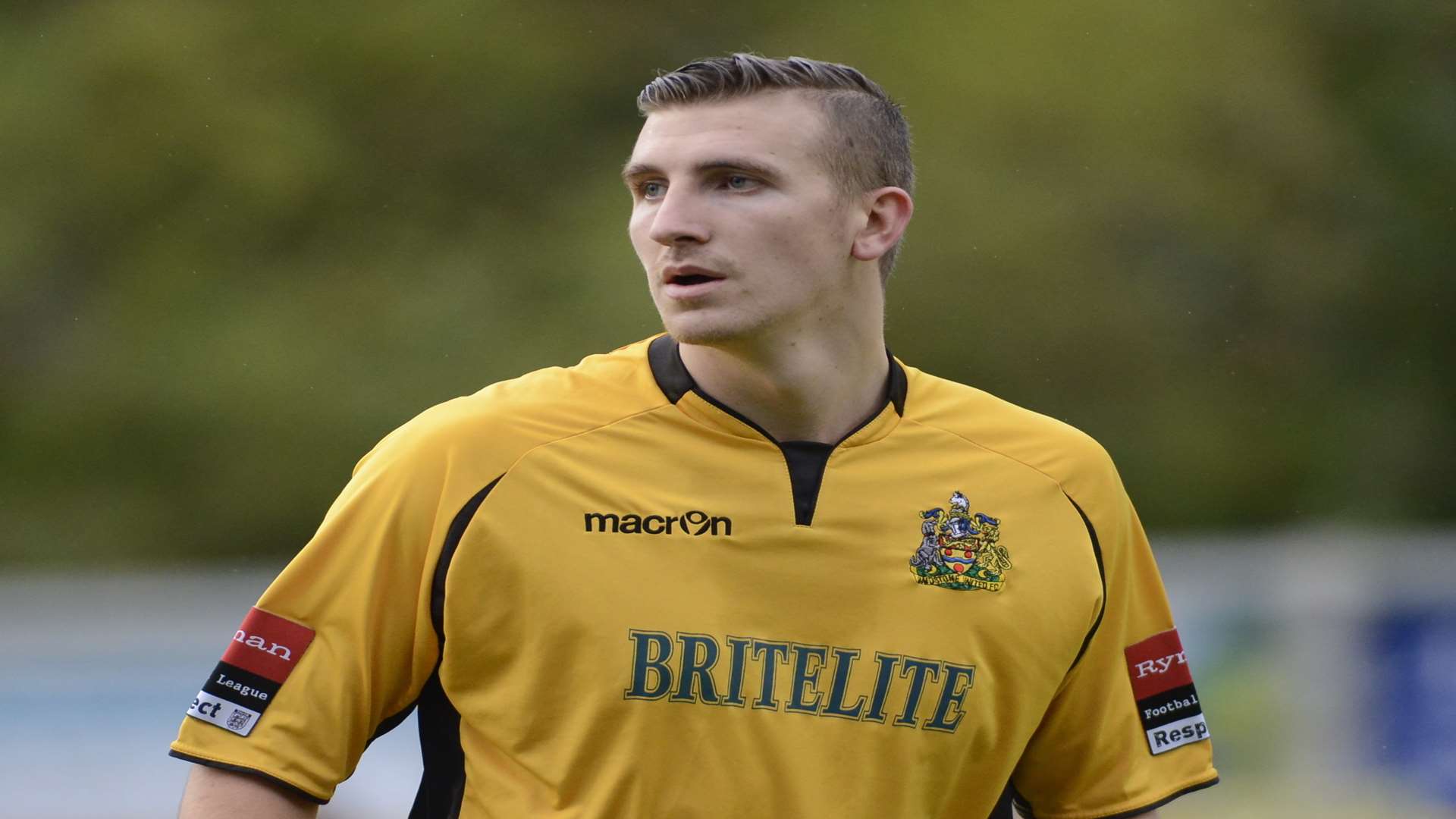 Tom Phipp during his loan spell with Maidstone in 2013/14 Picture: Martin Apps