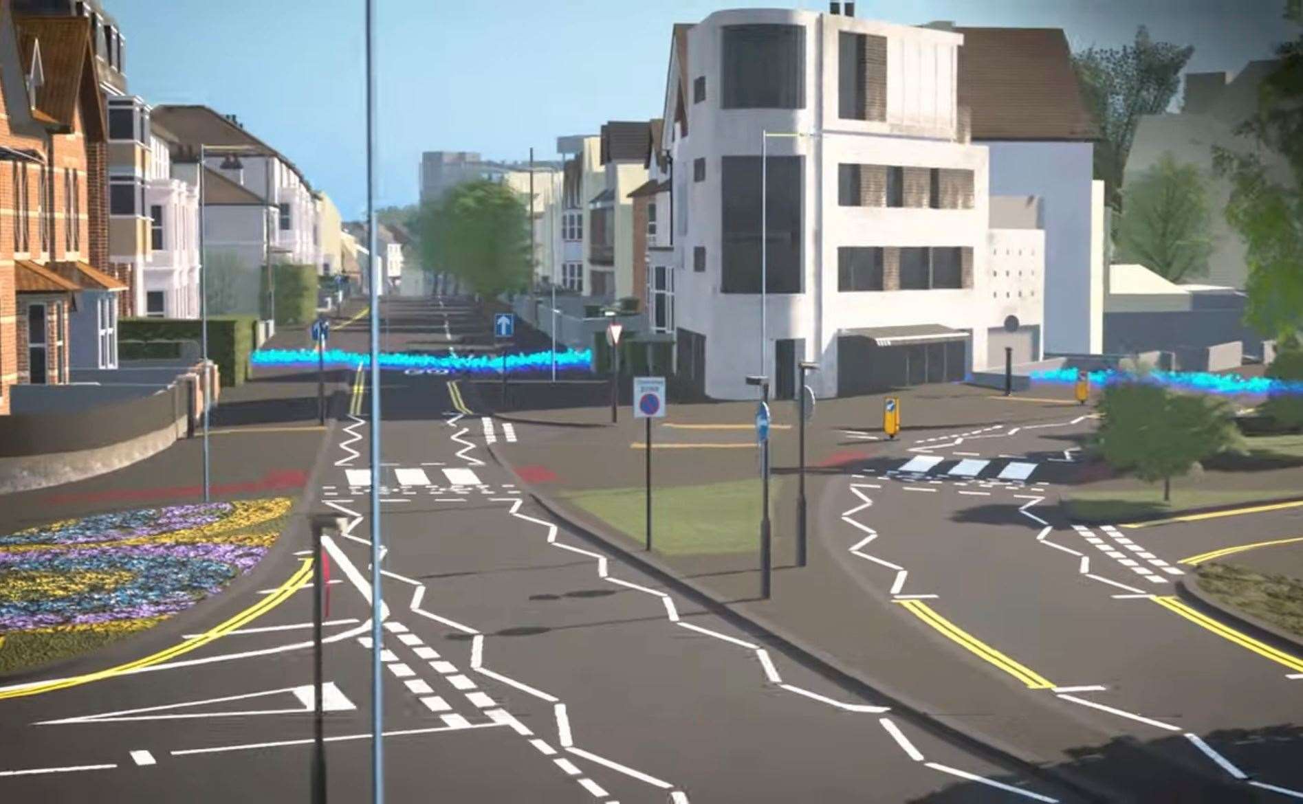 Plans for a new roundabout at the junction of Cheriton Road and Cheriton Gardens have now been scrapped. Picture: FHDC