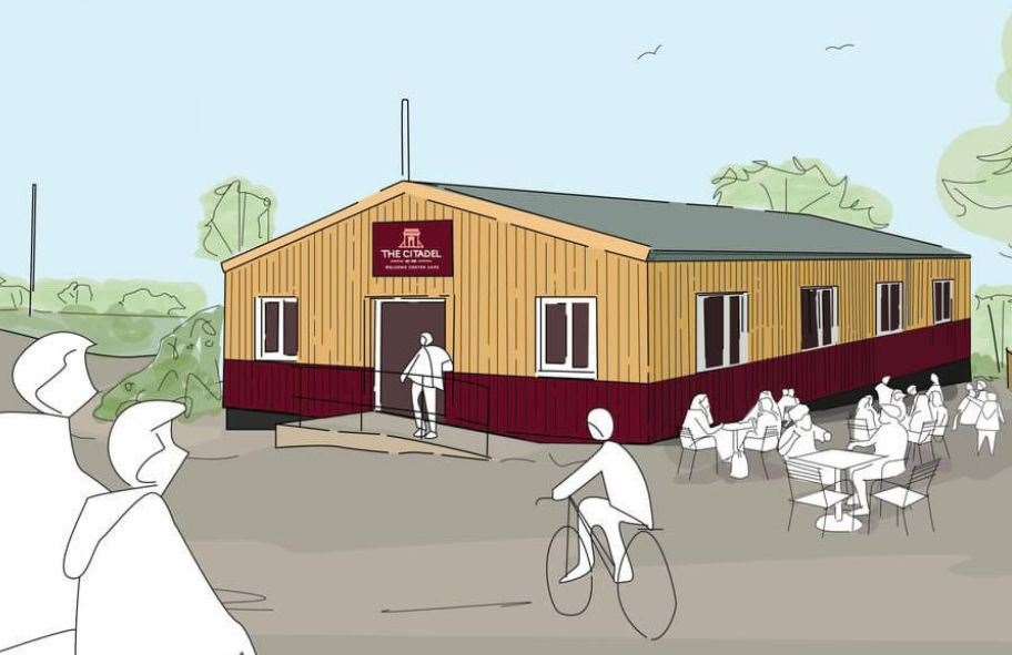 An artist's impression of the Citadel Welcome Centre Cafe. Picture: Kanmi Olukanni
