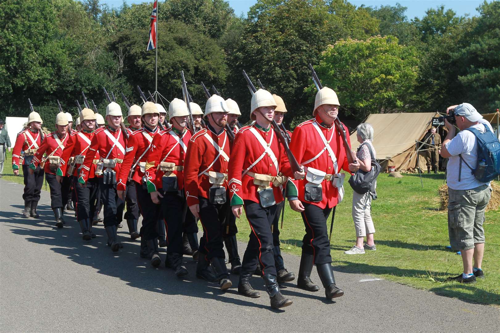 Soldiers march at a past Military Odyssey Picture: John Westhrop