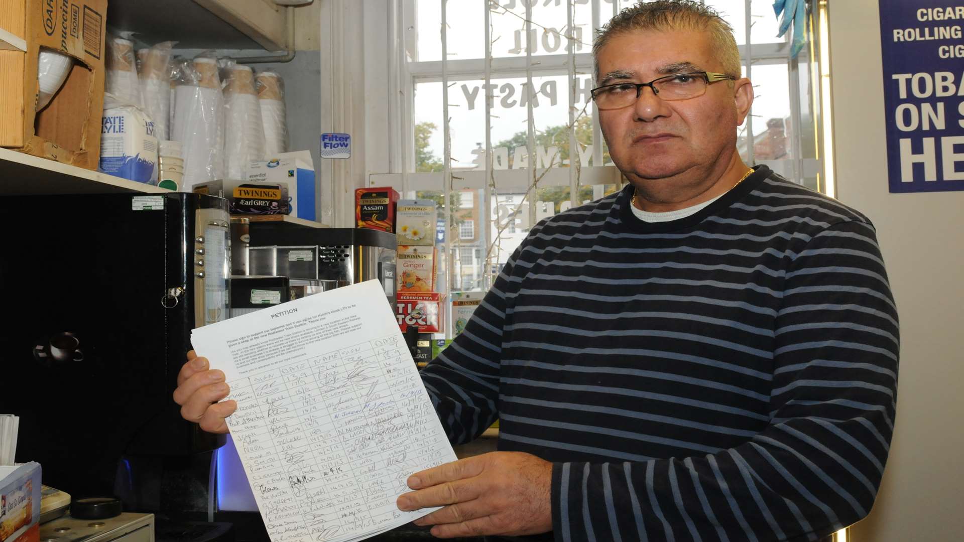 Tevfik Toros has had his cafe at Rochester Train Station for six years