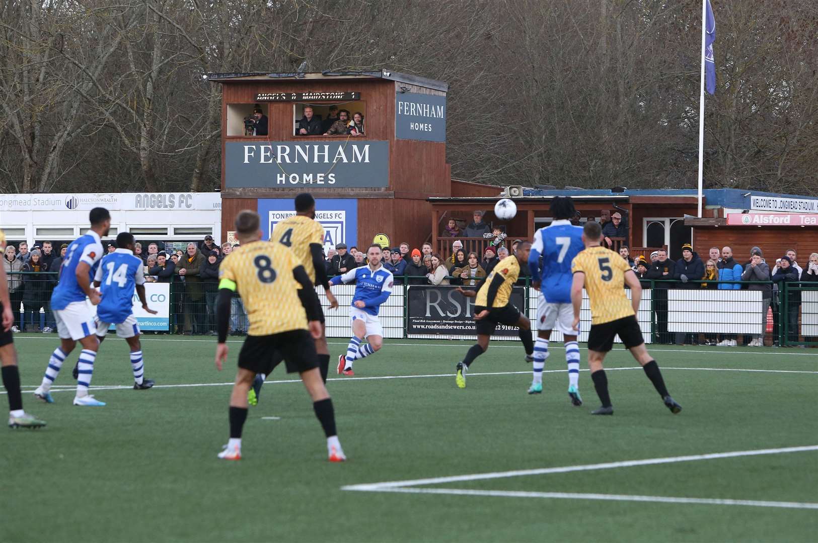 Jordan Higgs’ brilliant volley against Maidstone was voted goal of the season. Picture: David Couldridge