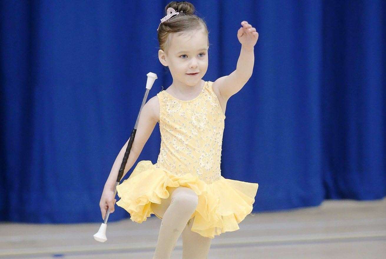 Aaliyah Ord at the National Baton Twirling Championships