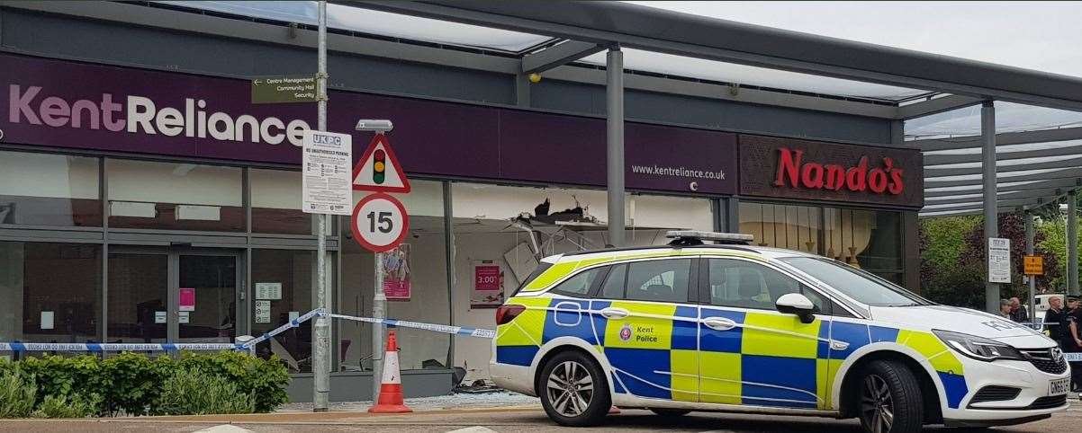 Police were seen at Hempstead Valley shopping centre in Gillingham. Picture: @Media999E