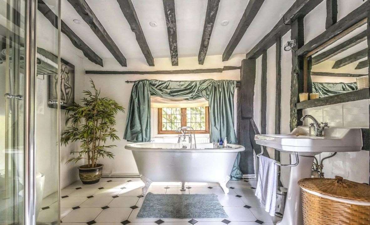 One of the bathrooms inside the house in Longfield, near Dartford. Picture: Zoopla