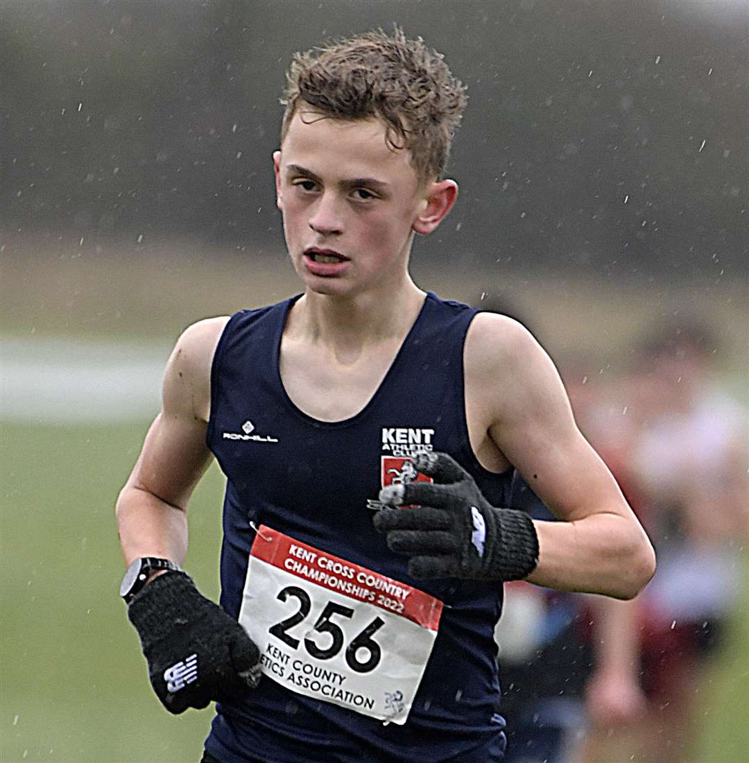 Under-15 runner Olly Buck of Kent AC. Picture: Barry Goodwin (54151853)