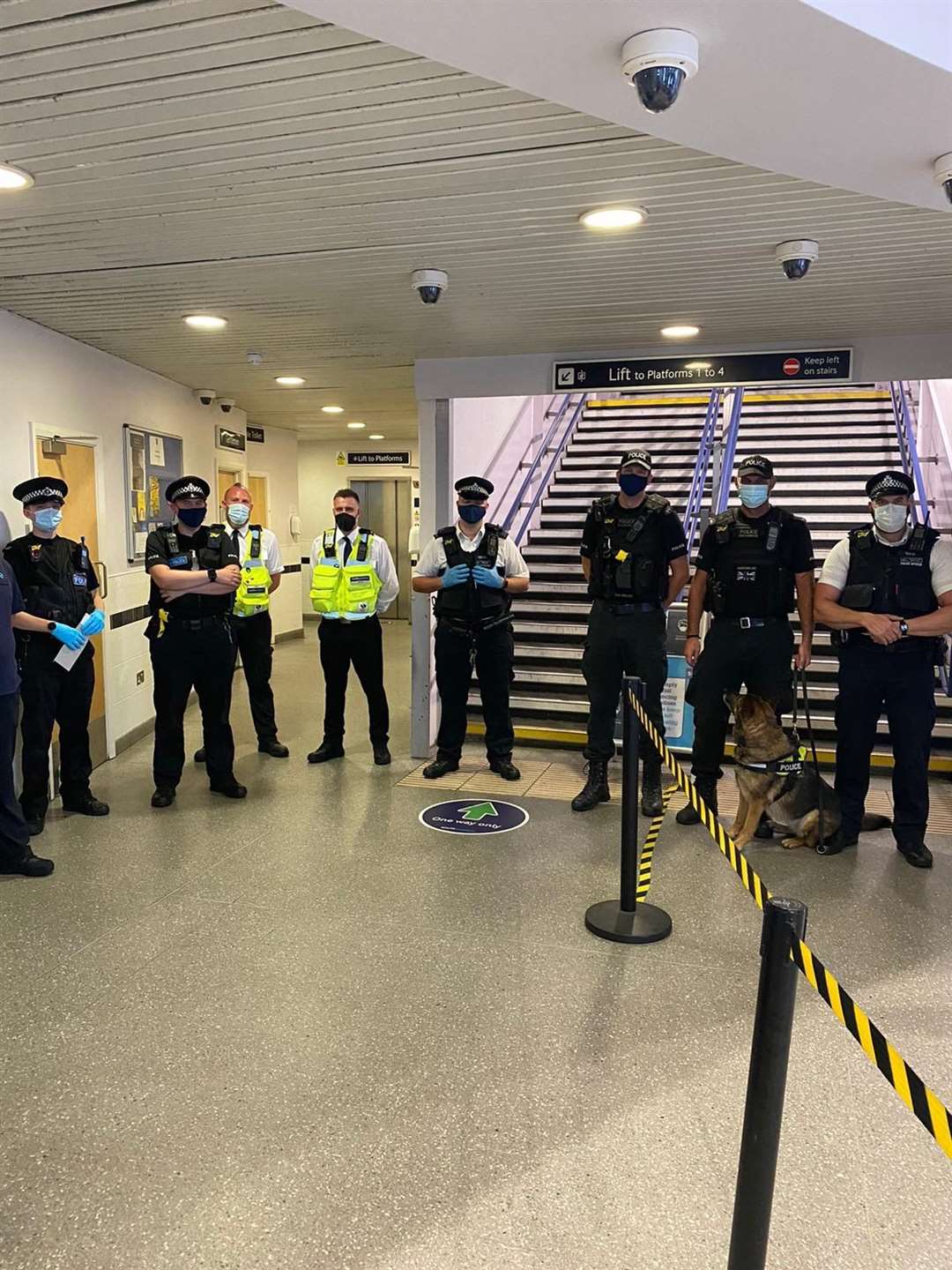 Met police officers have teamed up with Kent Police and British Transport Police