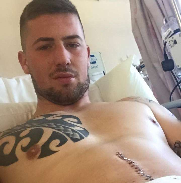 Robin Ling recovering in hospital. Picture: Facebook