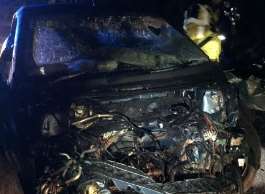 The remains of the car - without its engine. Picture: Kent Police