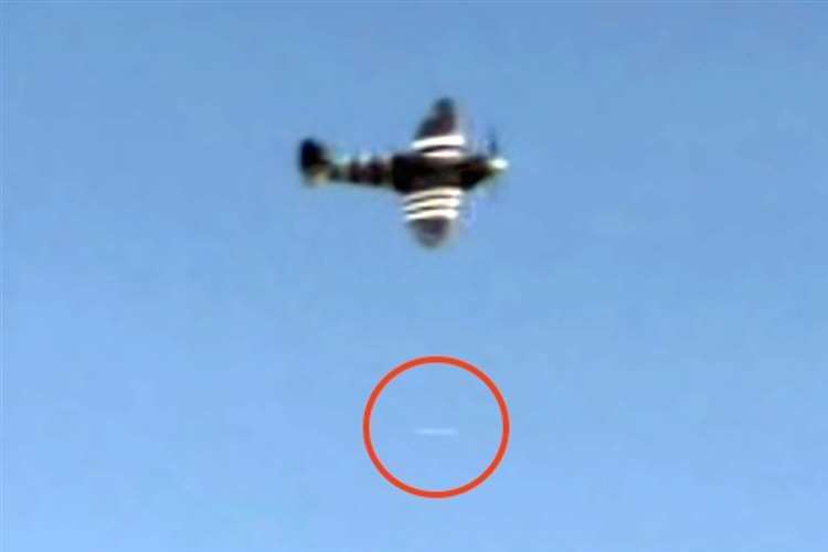 UFO sizing up a spitfire on Flog It Picture: Scott Waring
