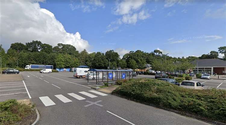 Tesco car park, where the water station in. Picture: Google Street View