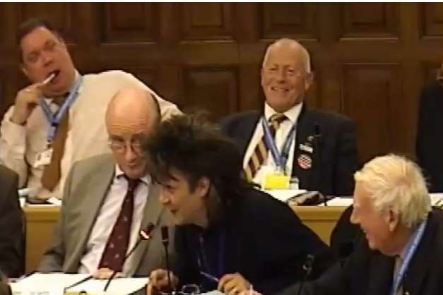 Ukip Cllr Mike Baldock at Kent County Council today. Picture: KCC