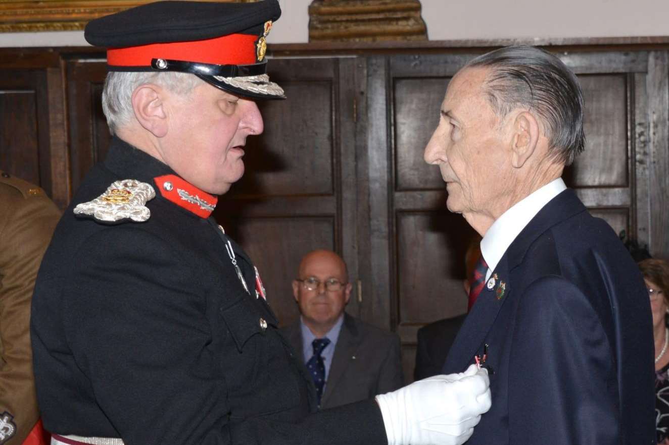 Mr Bernard was awarded the British Empire Medal.
