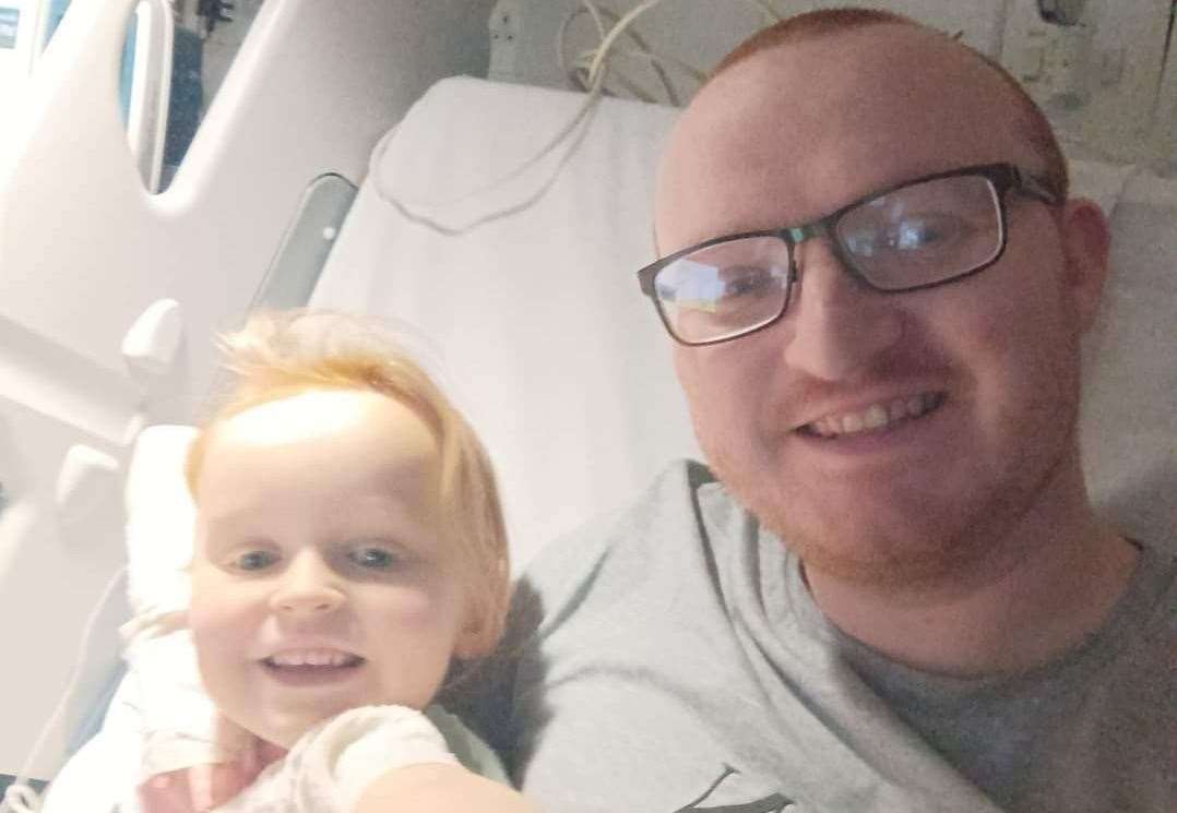 Lola-Rose and Alan are now both well after surgery. Picture: Alan Raine