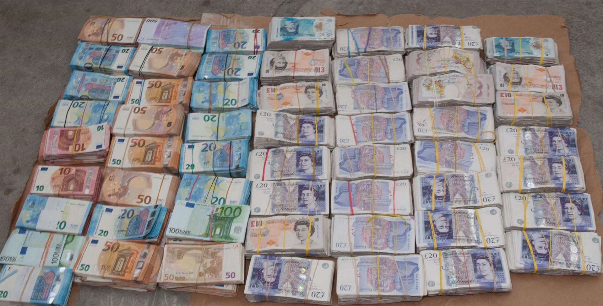 Millions has been seized from criminals. Picture: Kent Police