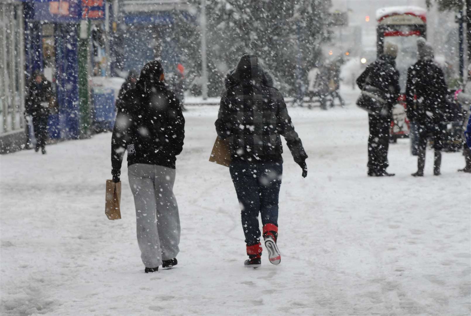 People are urged to prepare for days of disruption due to snowy weather. Picture: Nick Johnson