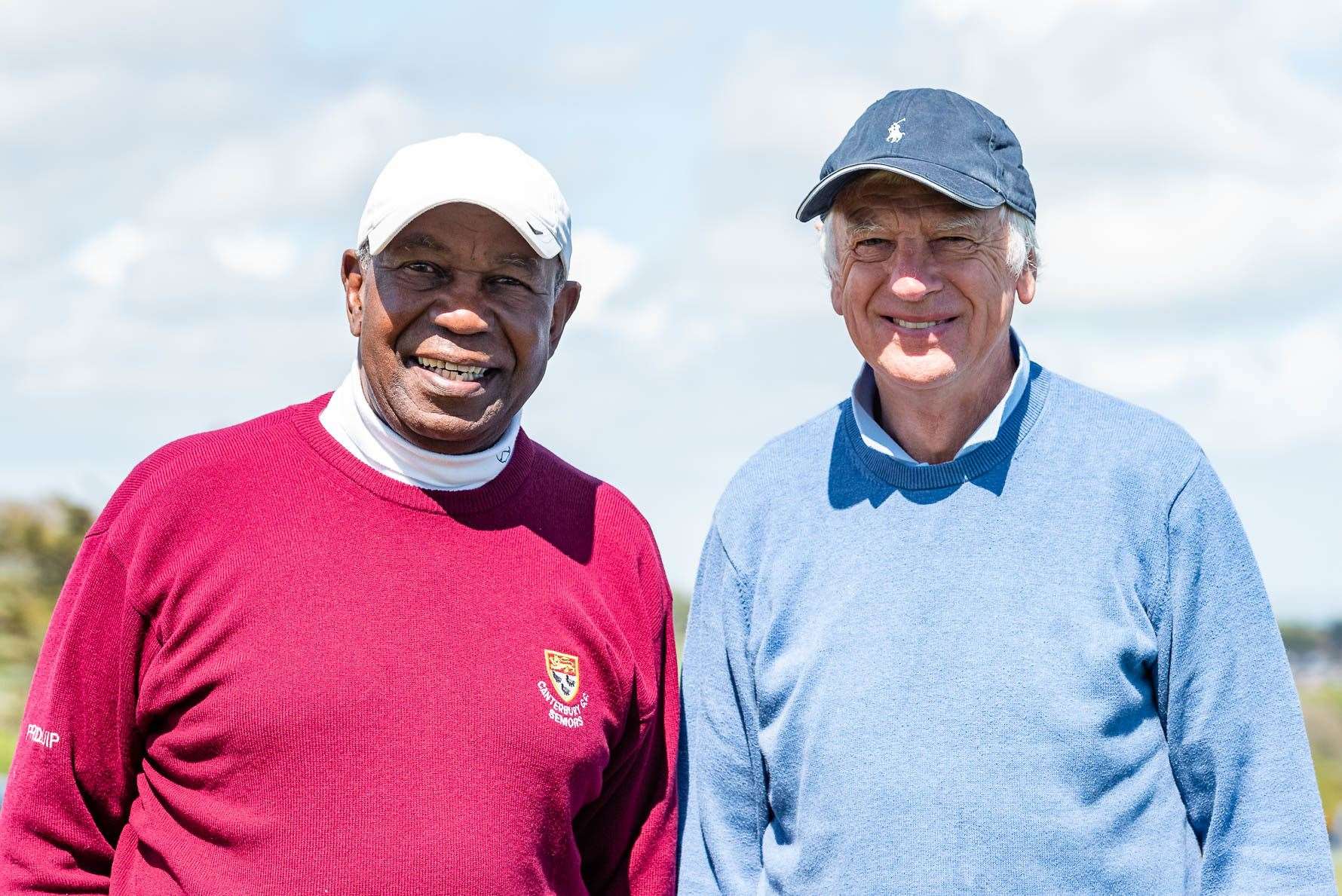 Former West Indies cricketer John Shepherd is supporting the events, pictured with Graham Stiles