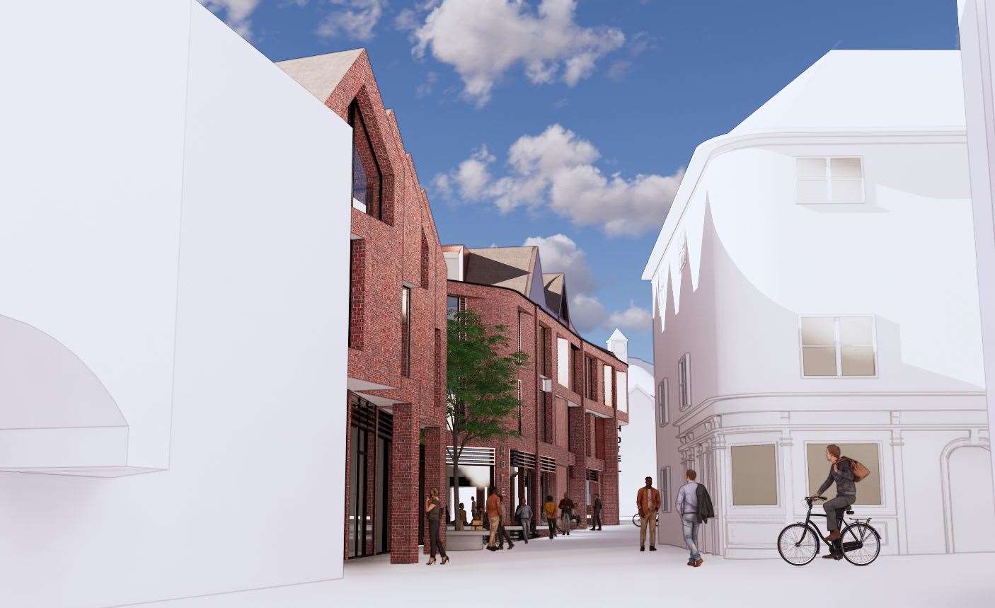 How the New Rents hotel in Ashford is set to look. Picture: Hollaway