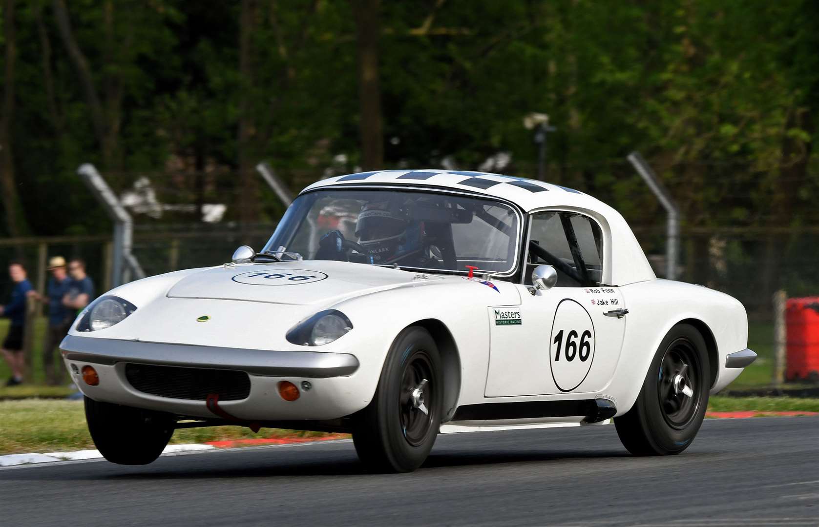 Hill's historic outings have been limited this year, but he starred at the Goodwood SpeedWeek event last month. He's pictured handling Rob Fenn's Lotus Elan at Brands Hatch last year. Picture: Simon Hildrew
