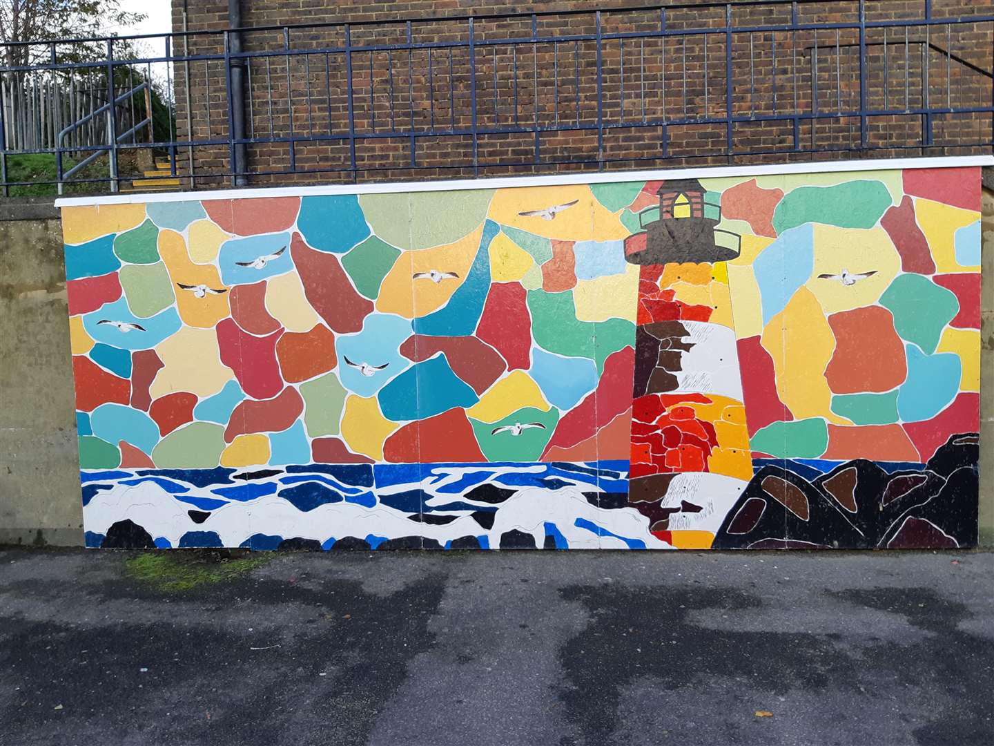 The mural for Kelly