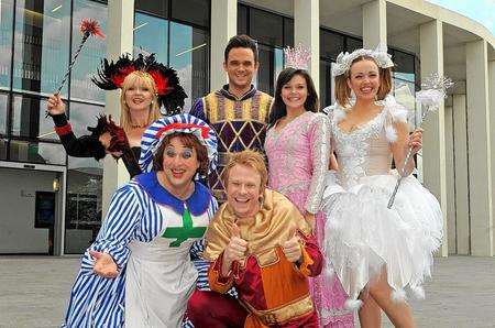 The cast of Sleeping Beauty at the Marlowe Theatre