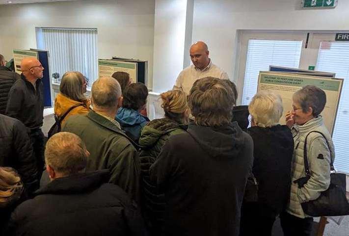 A public consultation was held at Etchinghill Golf Club in February