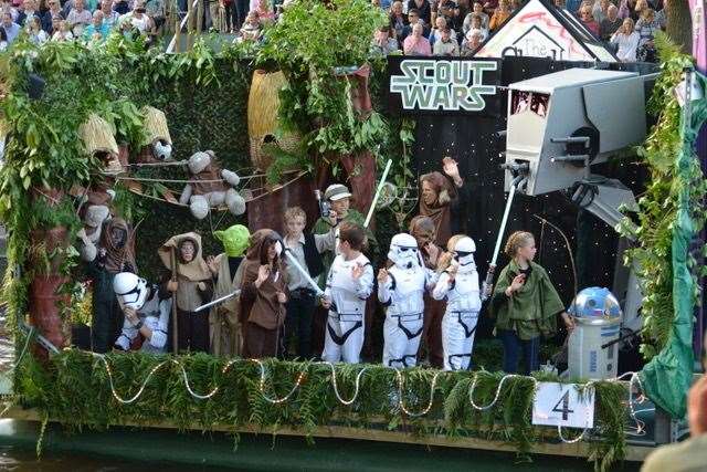 The Saltwood Scouts' 2017 float was out of this world. Photo: Elizabeth Quinn
