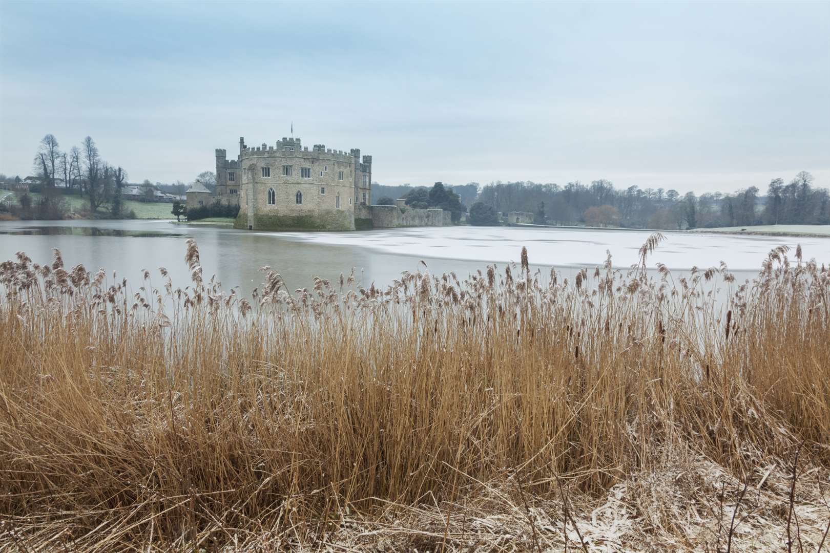 Leeds Castle covered in frost. Picture: Sarah Medway