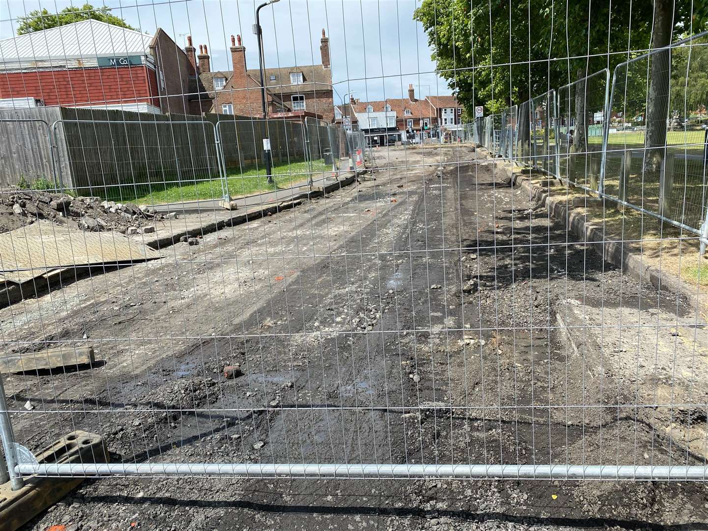 Locals say the roadworks are costing the town thousands of pounds per day. Photo: Sue Ferguson
