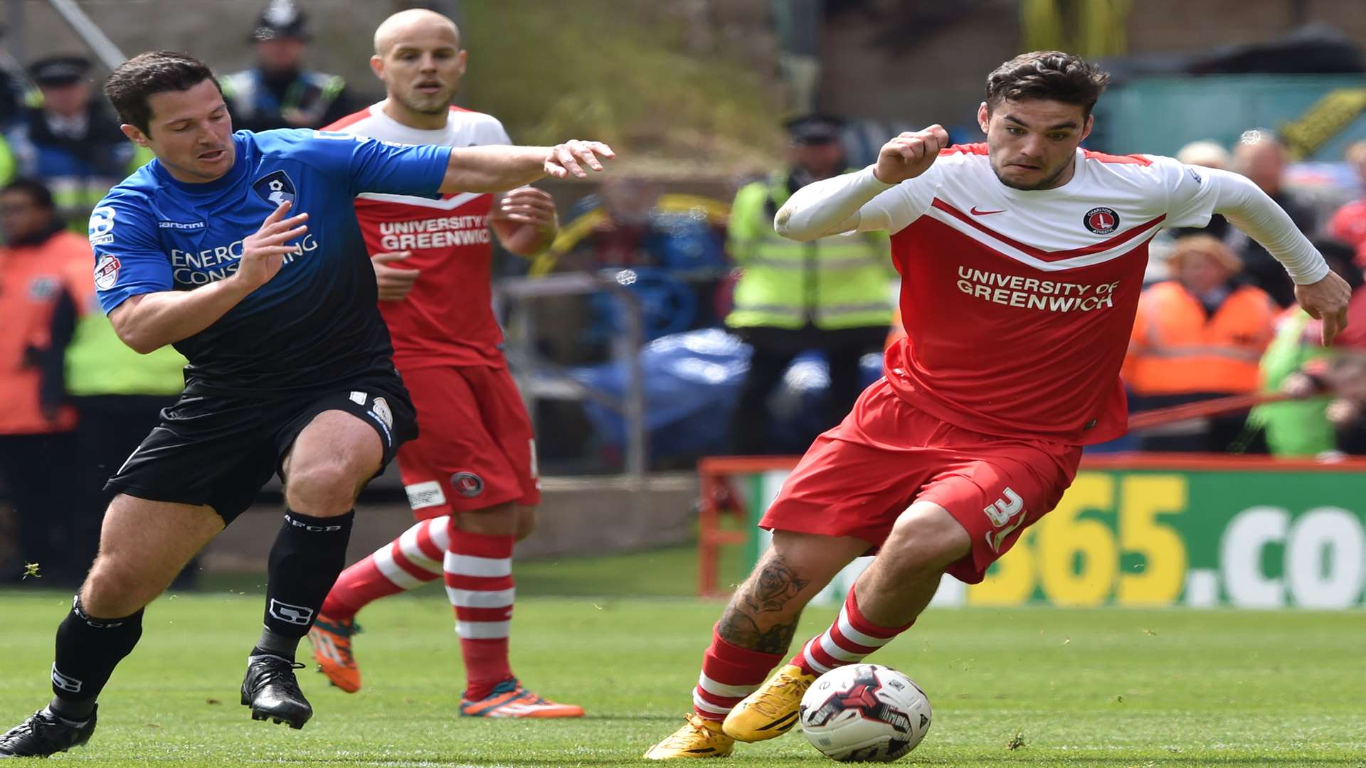 Charlton's Tony Watt in action against Bournemouth. Picture: Keith Gillard