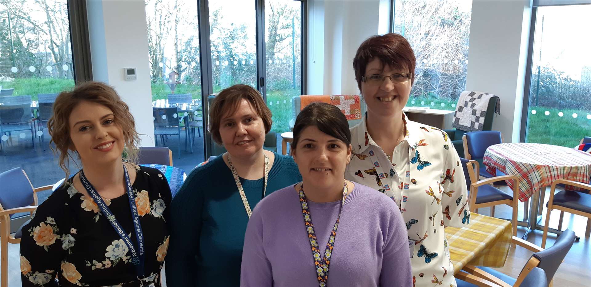 Staff, from left Kate Faulkner, deputy manager, Sally Disleris-Beck, deputy manager, Clare Saunders, carer, Catherine Law, sister