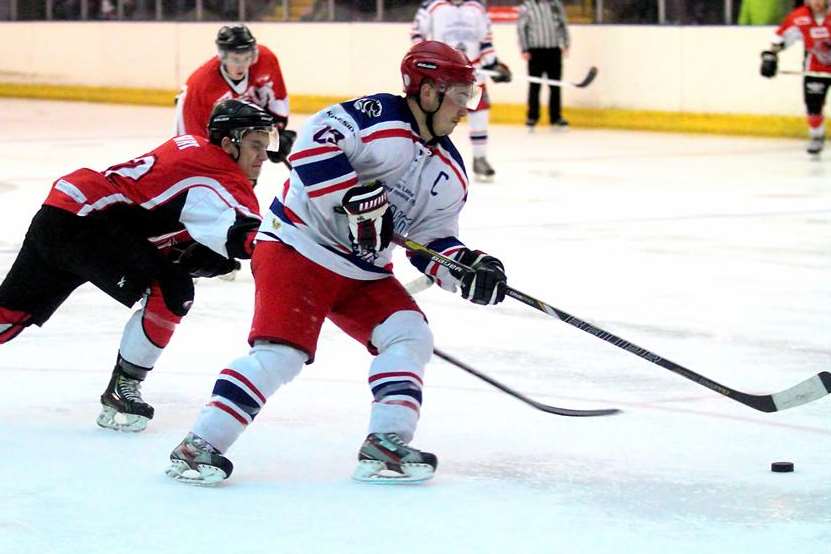 Invicta Dynamos under pressure from Cardiff Devils on Sunday. Picture: Dave Trevallion