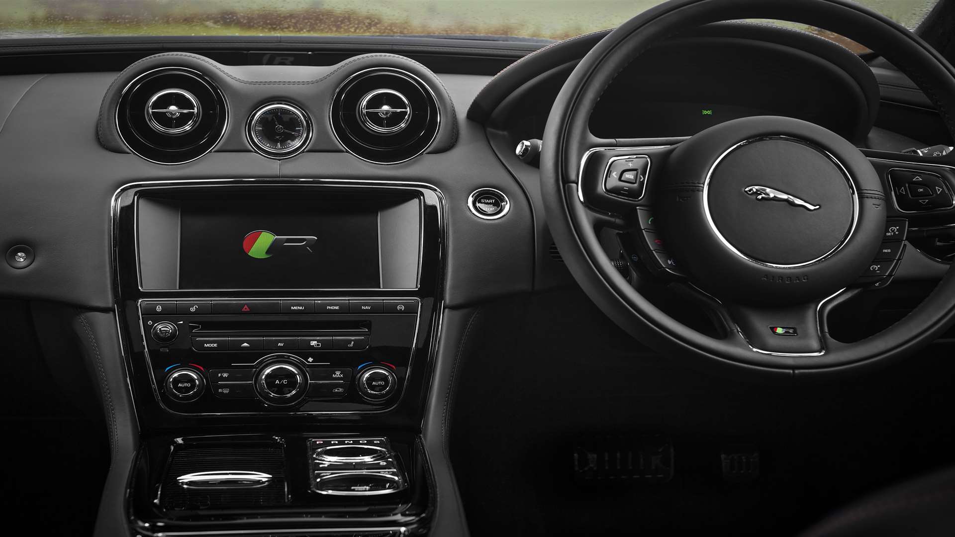 The luxurious interior is let down a little by the low-res touchscreen