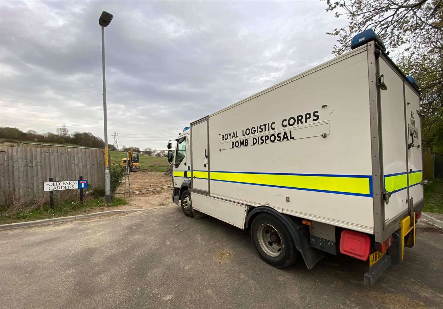 A bomb disposal unit was sent to Canterbury this afternoon. Picture: Paul Babra