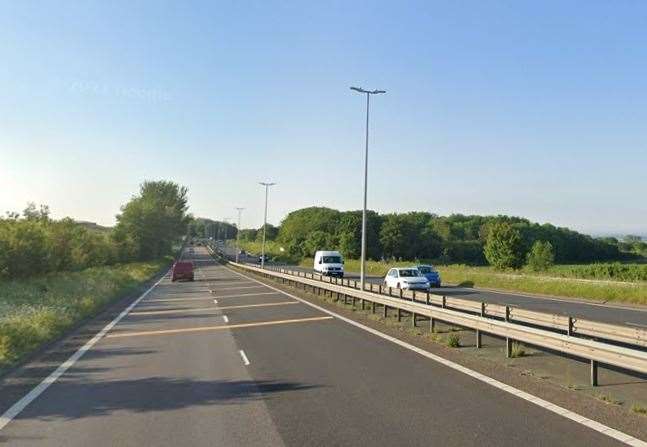 A man has died in a crash on the A299 Thanet Way. Picture: Google Street View