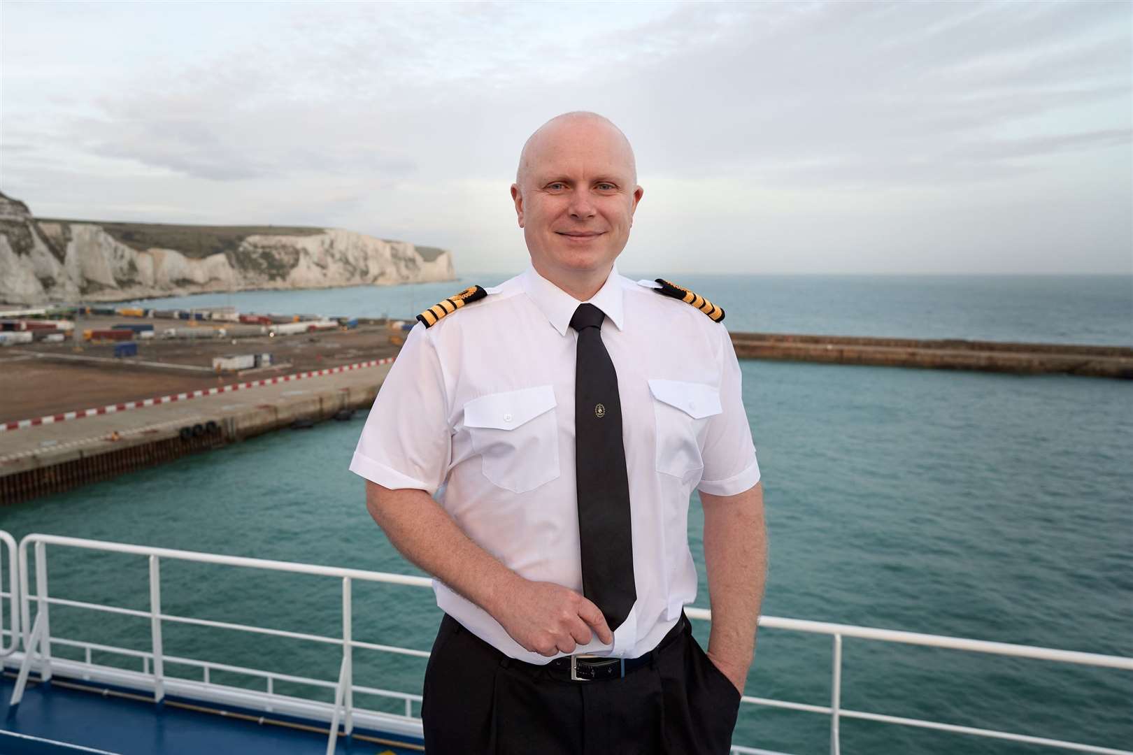 Captain Russell Smith. Picture: DFDS
