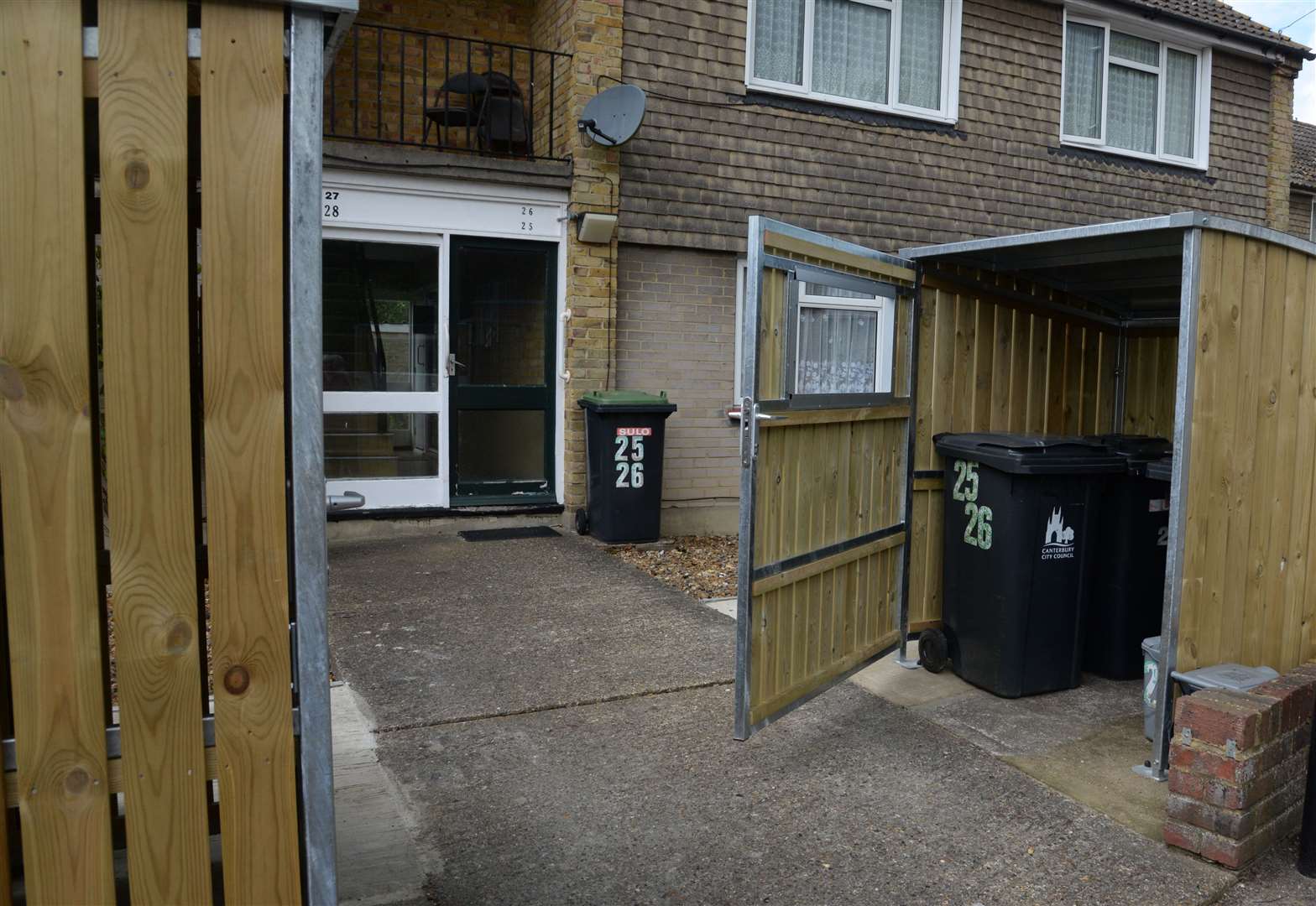 Residents have described the bin sheds as seven-foot tall eyesores