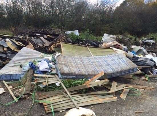 Shane Anthony Walker of Northview, Swanley pleaded guilty to four separate fly-tipping incidents. Photo: Sevenoaks Council