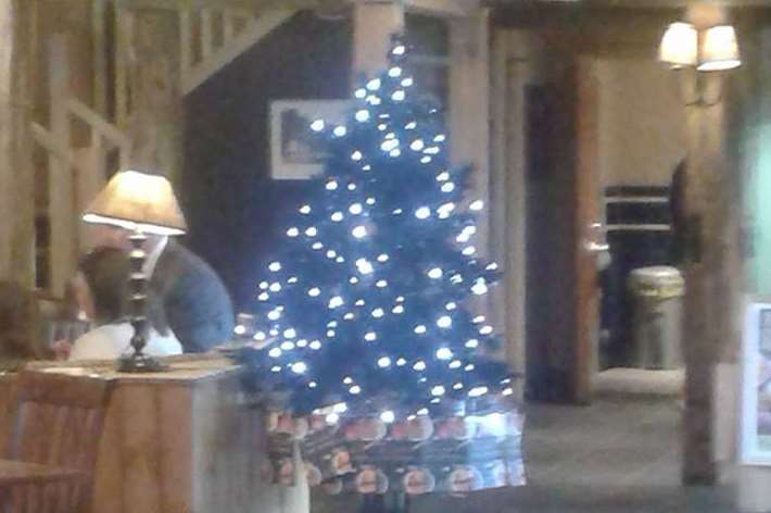 Customers were shocked to spot a Christmas tree in August. Picture by Daren Payne.