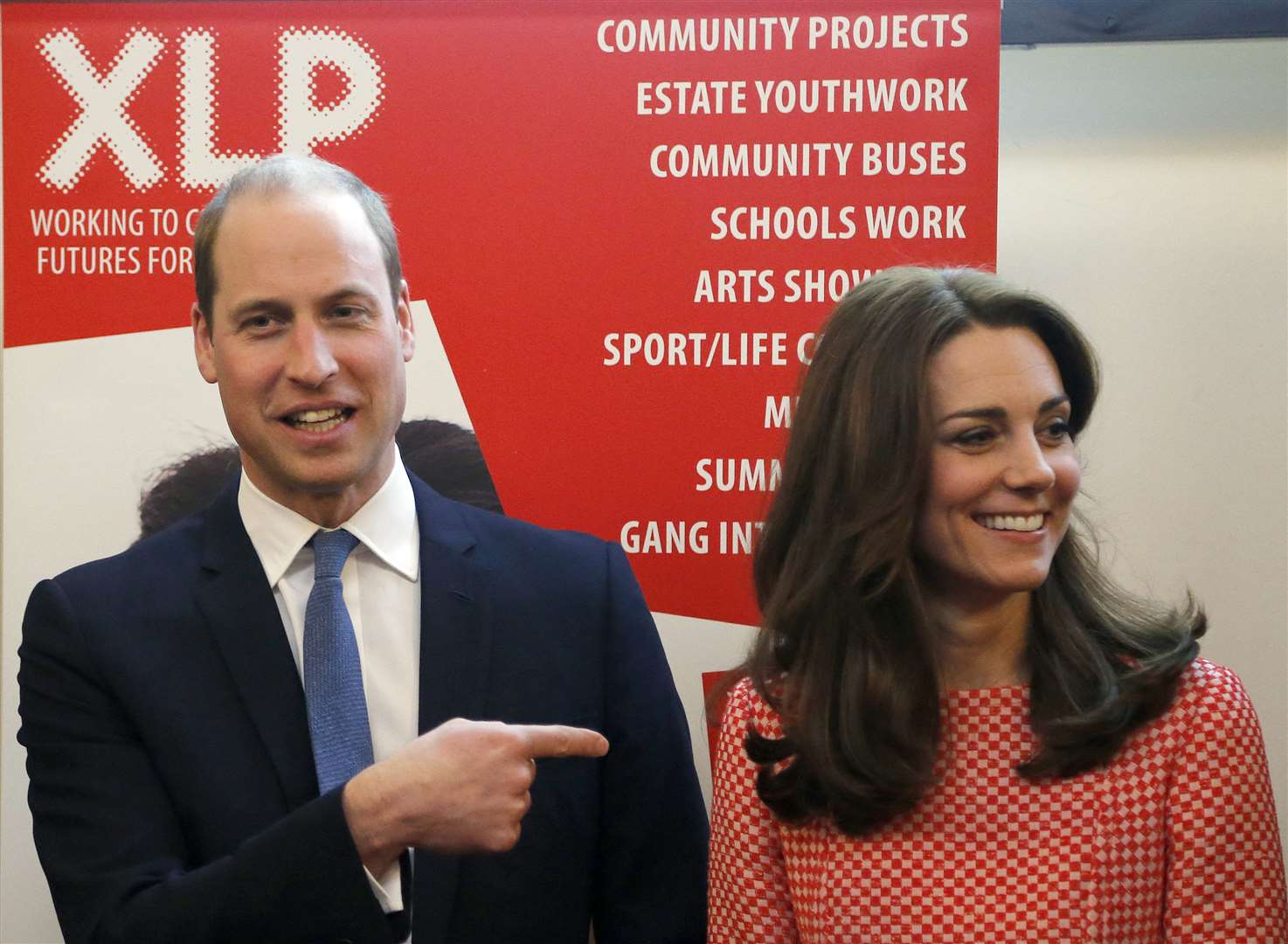 William and Kate during a visit to the mentoring programme of the XLP project (Frank Augstein/PA)