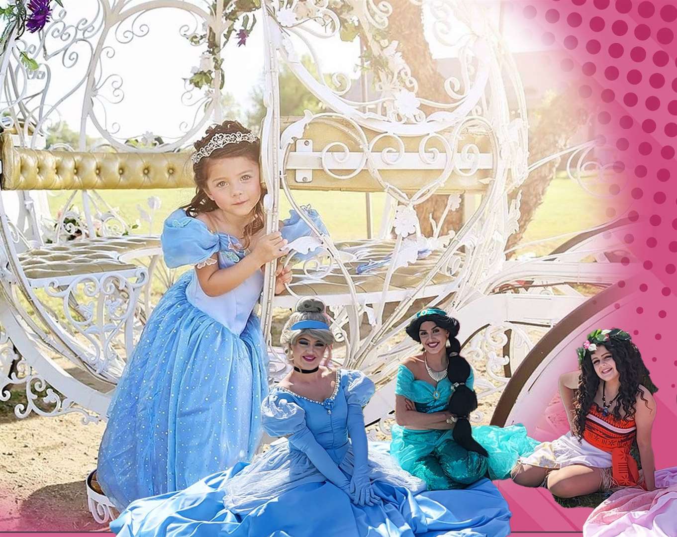 Youngsters can have their picture taken in Cinderella’s carriage