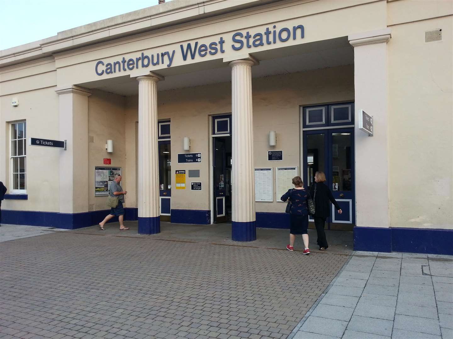 The incident occurred at Canterbury West station this morning