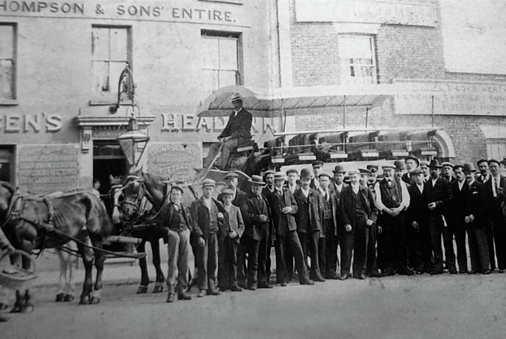 A charabanc outing c 1905 from the Saracens Head, Deal