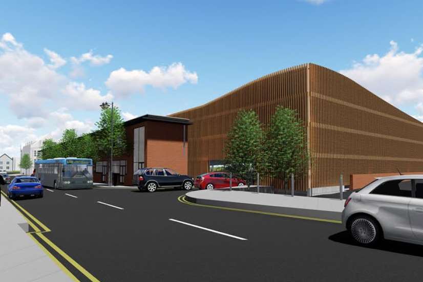 The proposed new multi-storey car park in Station Road West, Canterbury