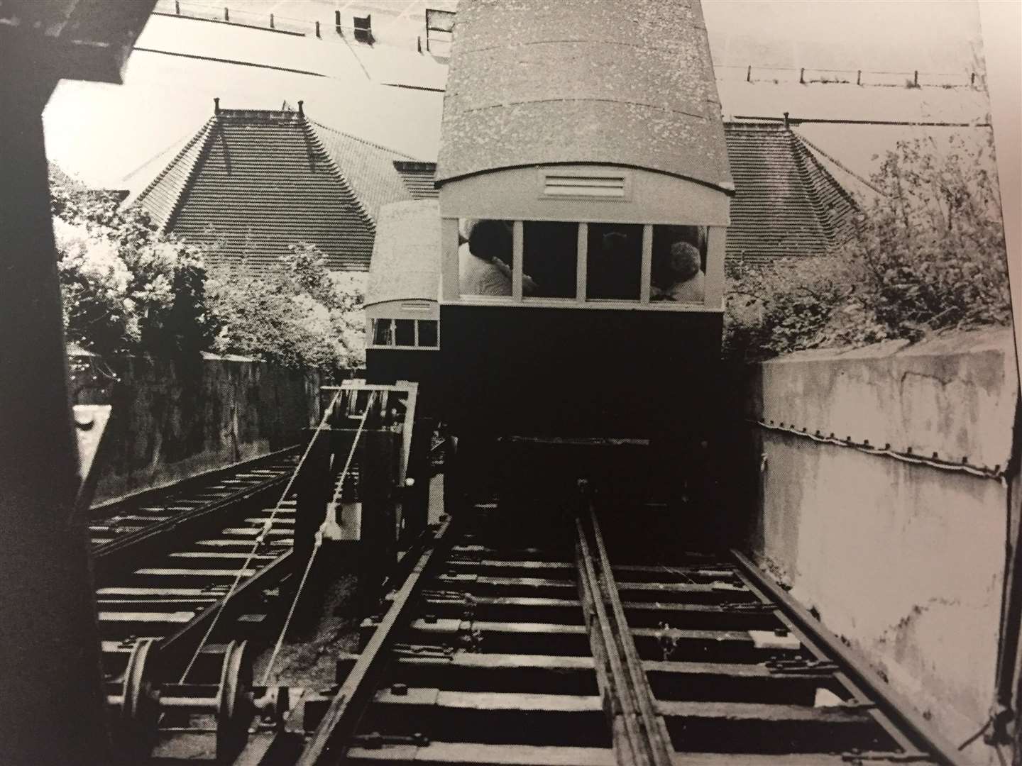 The Leas Lift while it was still operational. Photo: Ray Hollands