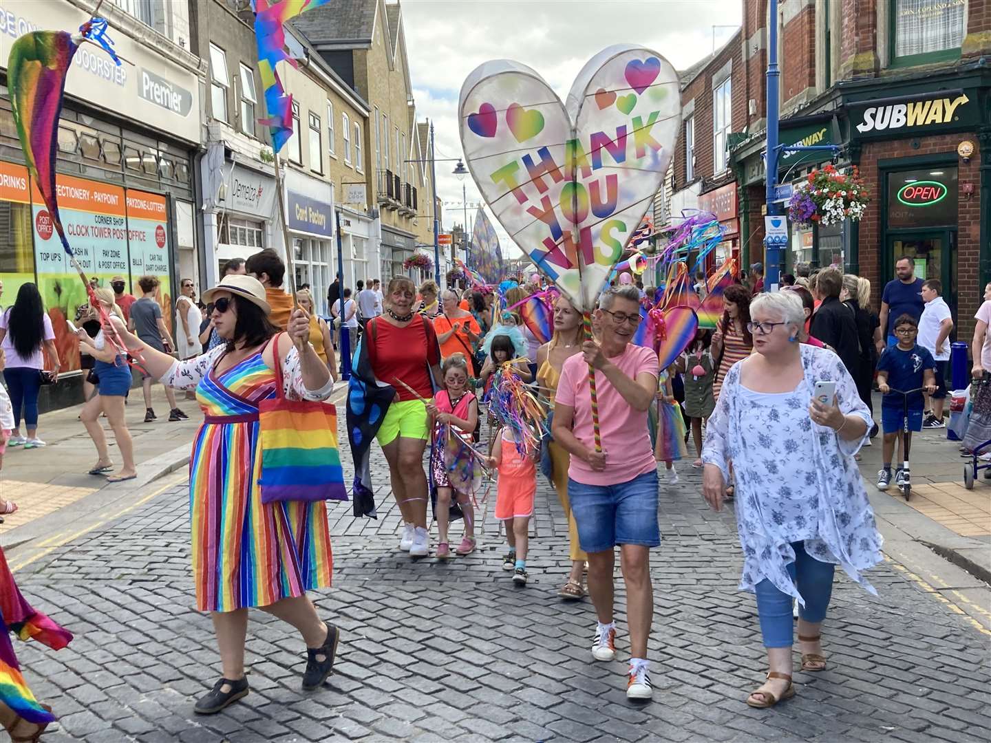 Sheppey's first 'green' pedestrian-only summer carnival parade in Sheerness on Saturday