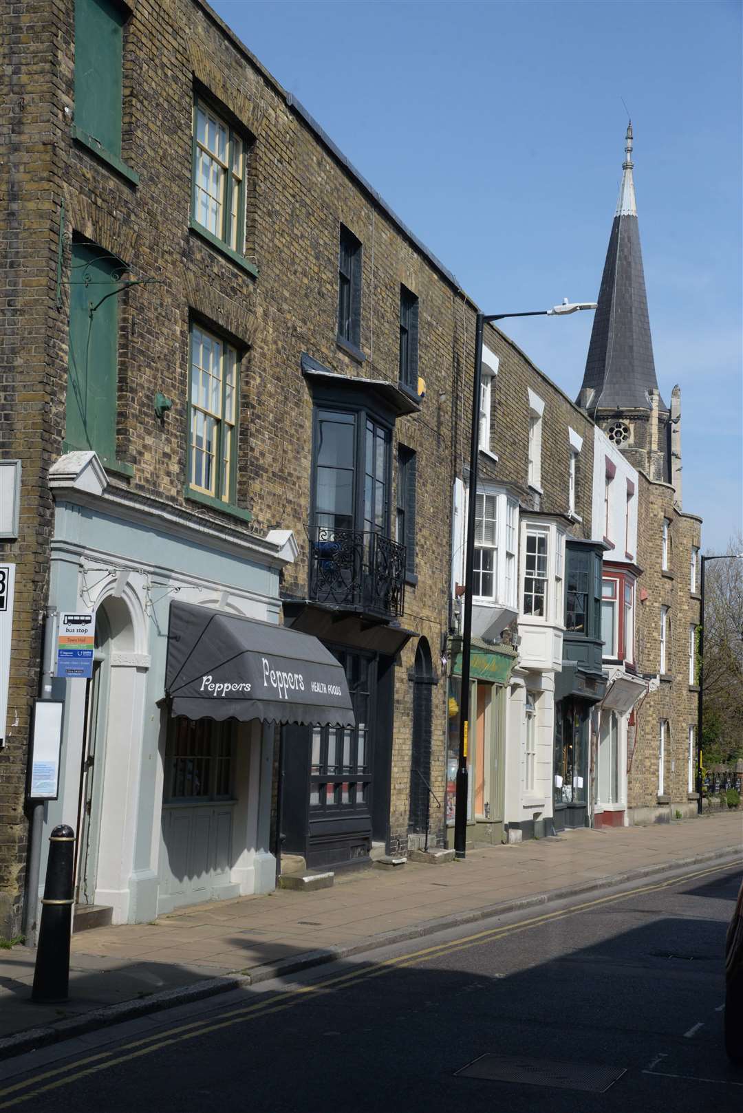 The North End of the High Street is usually busiest on Saturdays