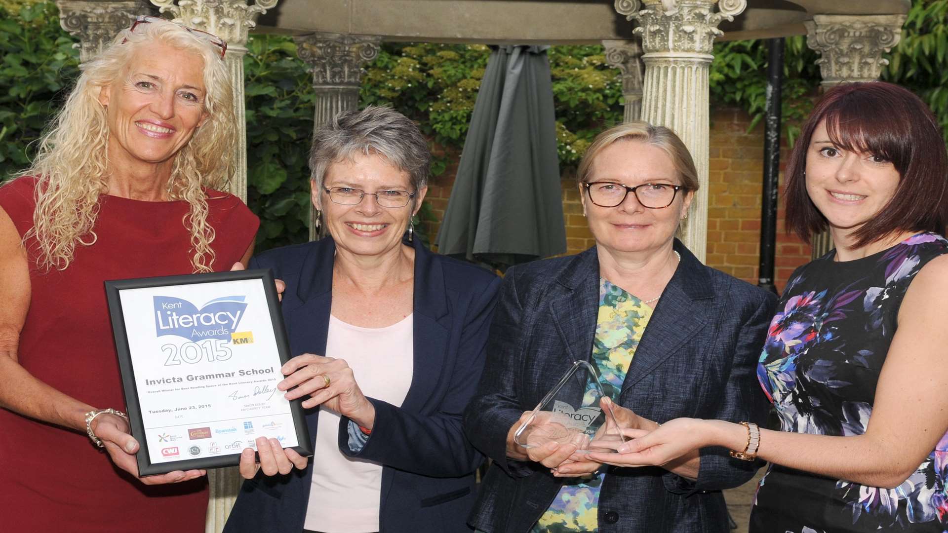 Invite Grammar School celebrate their Kent Literacy Awards win at the 2015 event. Nominations remain open for this year’s awards until April 29.
