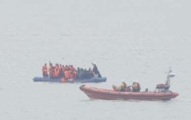 Suspected asylum seekers arriving in Ramsgate. Picture: Julian Sparkes